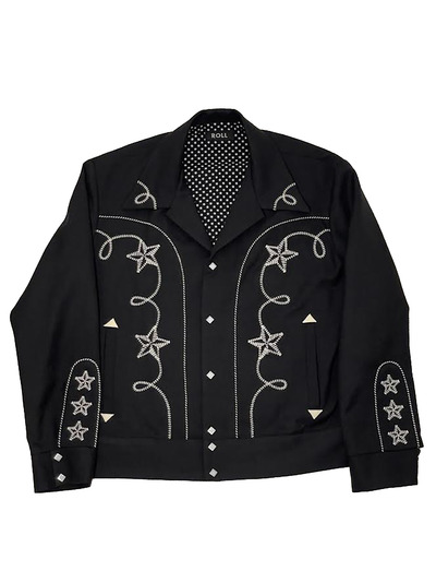 ROLL ロウル　EMBROIDERED WESTERN JACKETカラーブラック